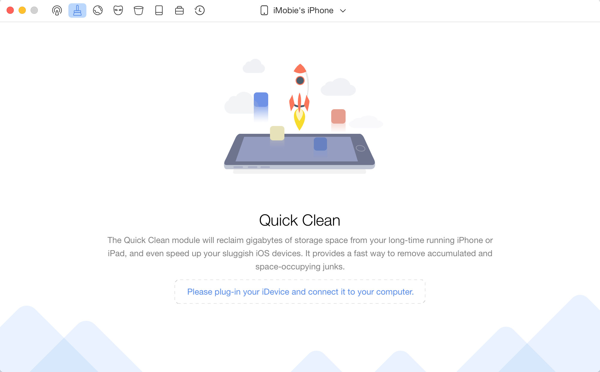 Please Connect Device